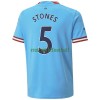 Maillot de Supporter Manchester City Stones 5 Domicile 2022-23 Pour Homme